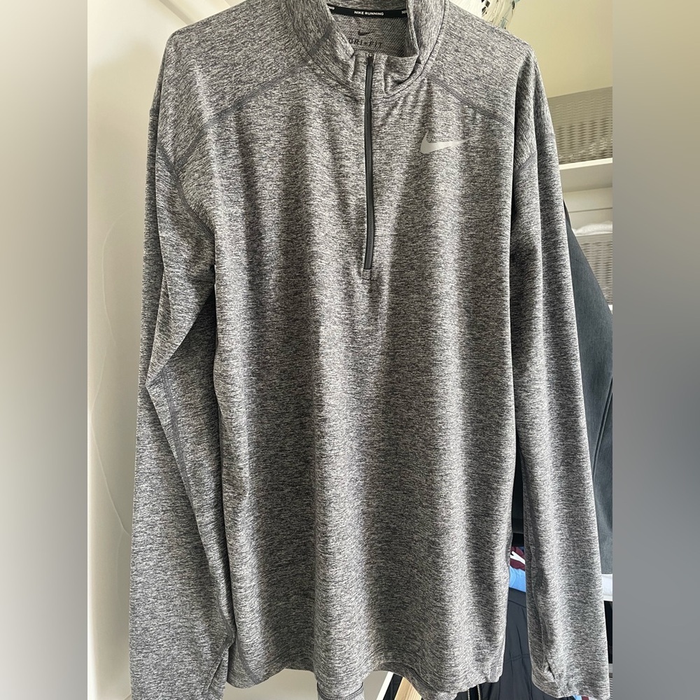 Nike Gray Quarter-Zip Pullover